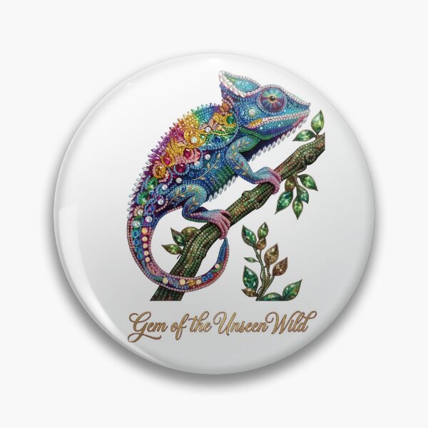 Item preview, Gem Of The Unseen Wild Colorful Chameleon designed and sold by Sovereign Supply Co..