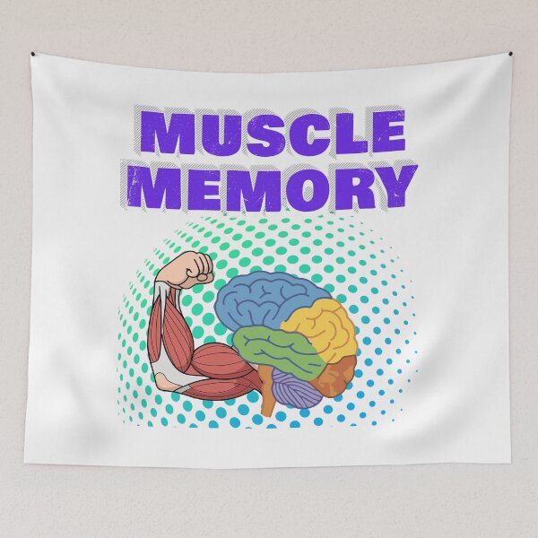 Item preview, Muscle Memory - Anatomy Fitness and Brain Graphic designed and sold by GraphixByHub.