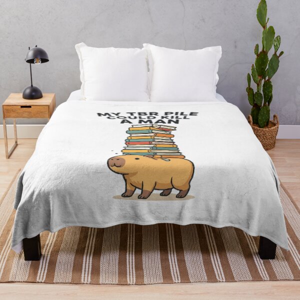 Item preview, My TBR Pile Could Kill A Man Capybara Book Lover designed and sold by Bianca Oltean.