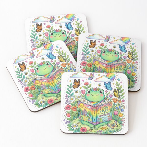 Item preview, Cute Kawaii Frog Reading Book Sticker Art designed and sold by Elviqus Shop.