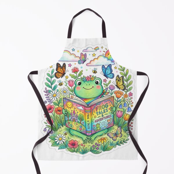 Item preview, Cute Kawaii Frog Reading Book Sticker Art designed and sold by Elviqus Shop.