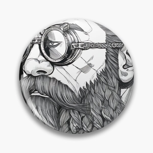 Item preview, Gothic Fantasy Dwarf Blacksmith Steampunk Goggles Portrait designed and sold by DarkOriginArts.