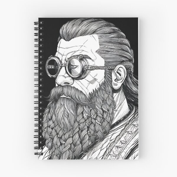 Item preview, Gothic Fantasy Dwarf Blacksmith Steampunk Goggles Portrait designed and sold by DarkOriginArts.
