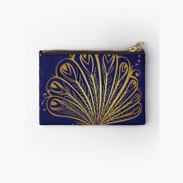 Item preview, Golden peacock feather minimalist art designed and sold by MiniBooo.