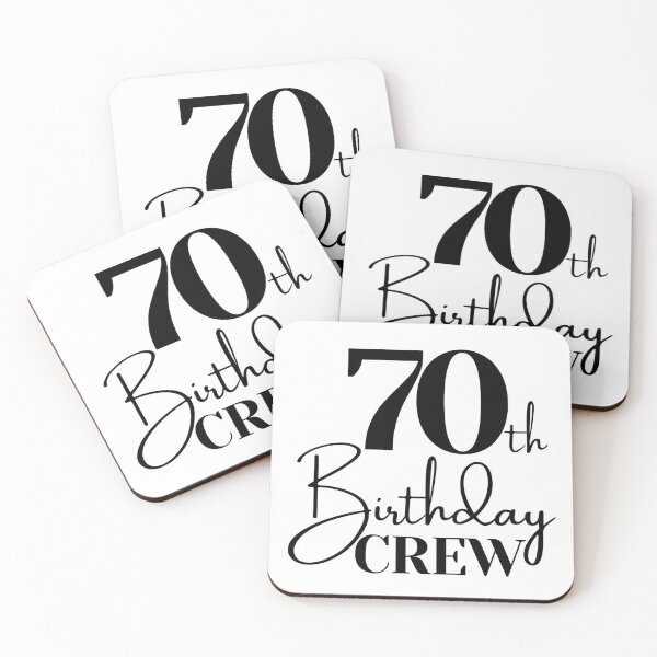 Item preview, 70th Birthday Crew | 70 Years Squad designed and sold by highflycrafts.