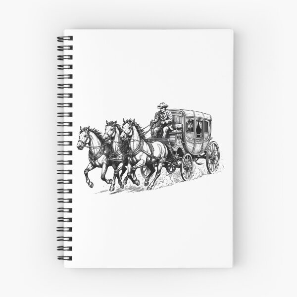 Item preview, Vintage stagecoach with three horses designed and sold by GabbyKI261.