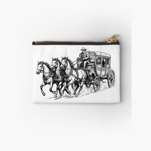 Item preview, Vintage stagecoach with three horses designed and sold by GabbyKI261.