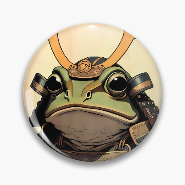 Item preview, Japanese Samurai Frog Warrior With Katana Sword designed and sold by By:MarcinK.