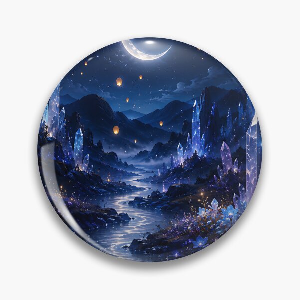 Item preview, Moonlit Crystal River Fantasy designed and sold by Jaideep Walia.