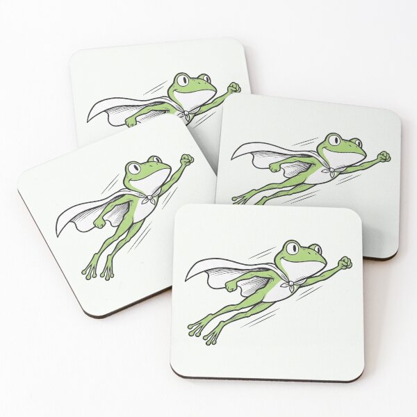Item preview, Superhero Funny Cartoon Flying Frog - Kids Birthday or Graduation Gift designed and sold by PixelQ.
