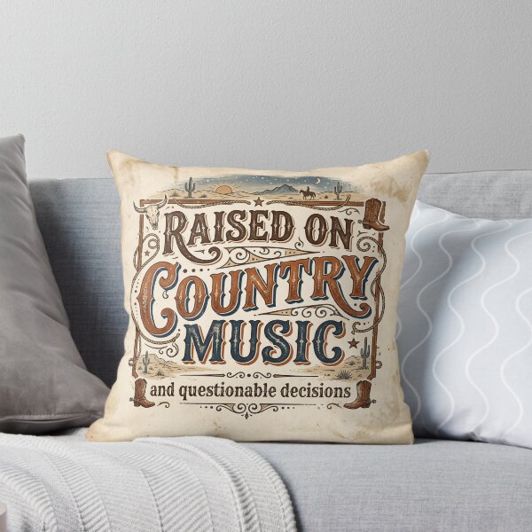 Item preview, Raised on Country Music | Funny Western Country Lifestyle T-Shirt designed and sold by DmaarGroup.