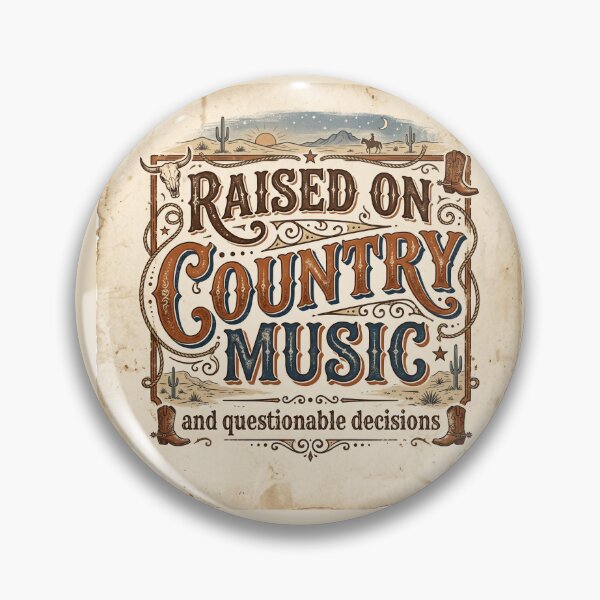 Item preview, Raised on Country Music | Funny Western Country Lifestyle T-Shirt designed and sold by DmaarGroup.