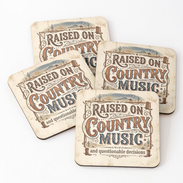 Item preview, Raised on Country Music | Funny Western Country Lifestyle T-Shirt designed and sold by DmaarGroup.