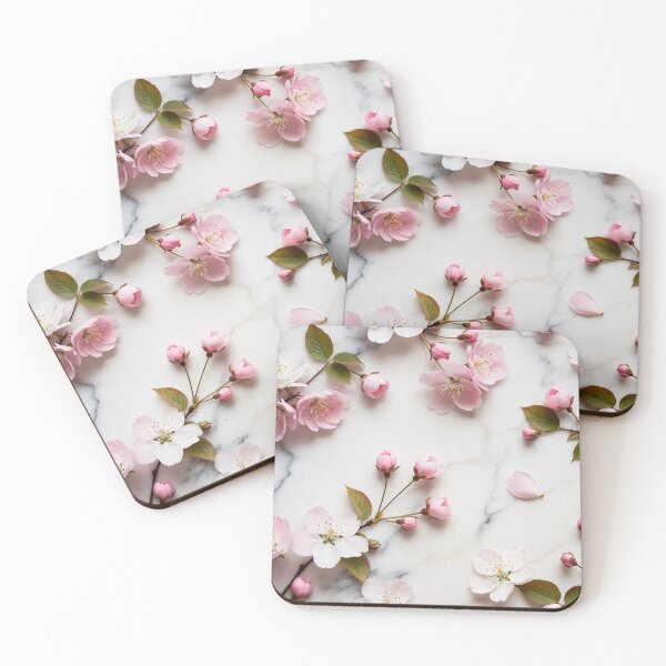 Item preview, Delicate Pink Blossom Scattered Pattern designed and sold by IntelliMindDesigns.