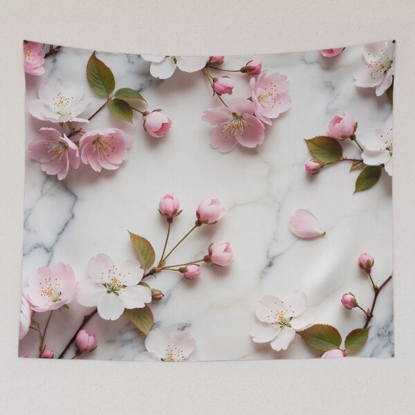Item preview, Delicate Pink Blossom Scattered Pattern designed and sold by IntelliMindDesigns.
