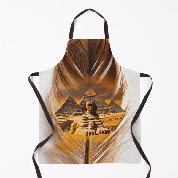 Item preview, Egypt Feather Art | Pyramids and Great Sphinx Travel Illustration designed and sold by GalleryPeak.