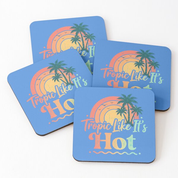 Item preview, Tropic Like It's Hot Funny Beach Shirt for Women | Retro Sunset Palm Tree Vacation Tee | Summer Holiday Gift for Tropical Vibes Lover designed and sold by Covent Vaughn.