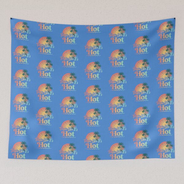 Item preview, Tropic Like It's Hot Funny Beach Shirt for Women | Retro Sunset Palm Tree Vacation Tee | Summer Holiday Gift for Tropical Vibes Lover designed and sold by Covent Vaughn.