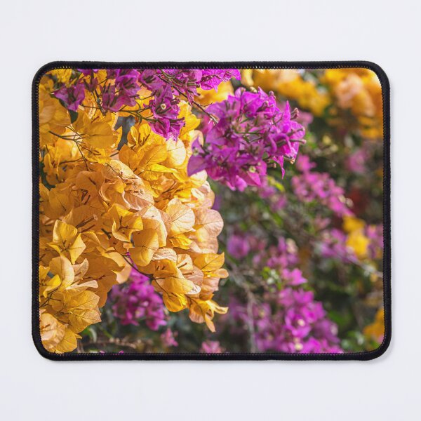 Item preview, Vibrant Bougainvillea Flowers Yellow and Purple Floral Pattern designed and sold by MariaAbaza.