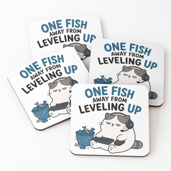 Item preview, one fish away from leveling up!  designed and sold by vecart34.