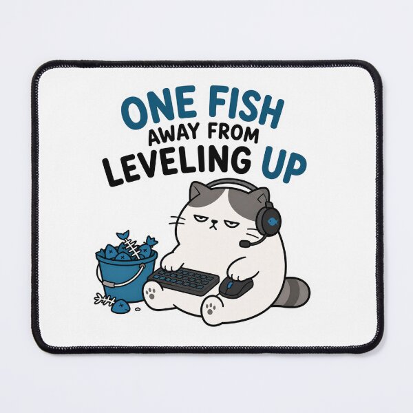 Item preview, one fish away from leveling up!  designed and sold by vecart34.