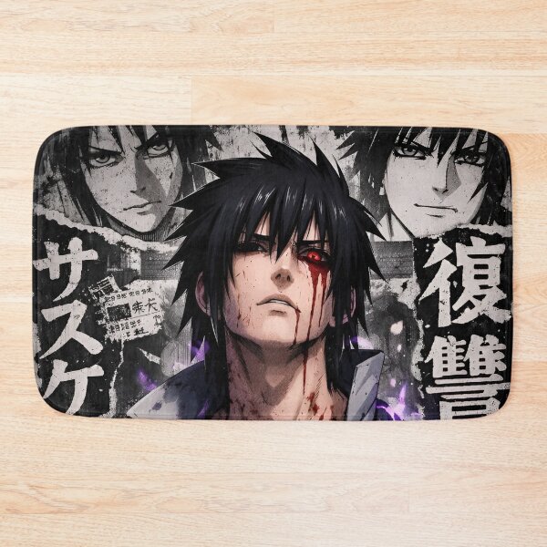 Item preview, Sasuke Uchiha Revenge Awakening Poster | Dark Anime Aesthetic Purple Lightning Art designed and sold by Dyan4.
