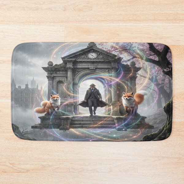 Item preview, Sherlock Holmes encounters a kitsune in the floating temple between dimensions. designed and sold by FotoworldEdel.