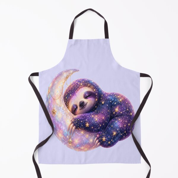 Item preview, Galaxy Sloth Sleeping on Moon Art designed and sold by StickersHul.