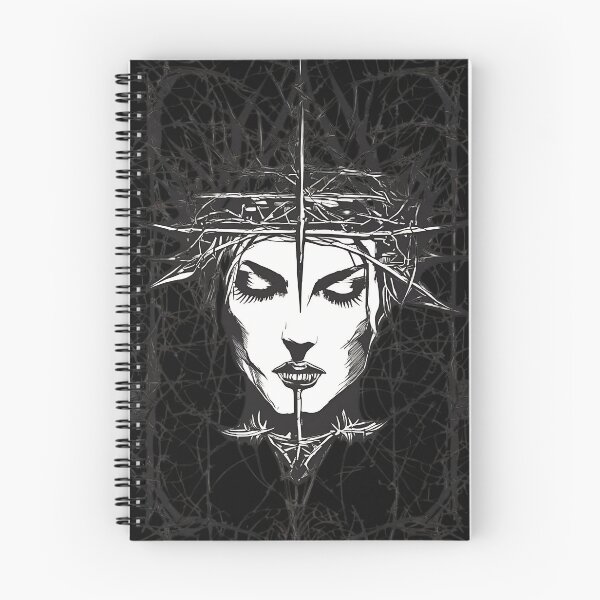 Item preview, Gothic Crown of Thorns Woman Portrait Dark Occult Art designed and sold by DarkOriginArts.