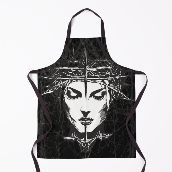 Item preview, Gothic Crown of Thorns Woman Portrait Dark Occult Art designed and sold by DarkOriginArts.