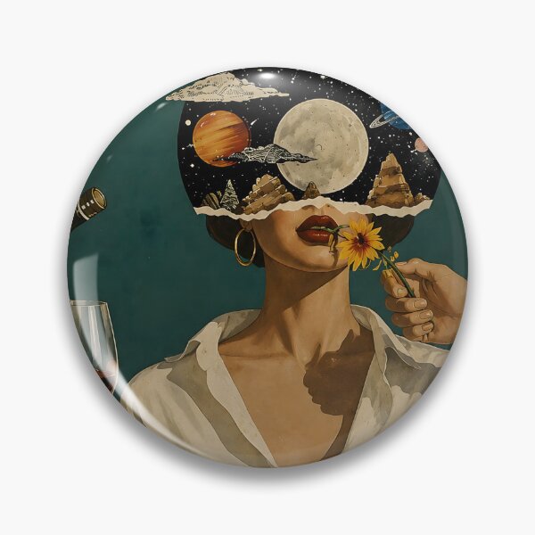 Item preview, Lose Your Mind Find Your Soul Surreal Cosmic Woman designed and sold by Latoya  Scott.