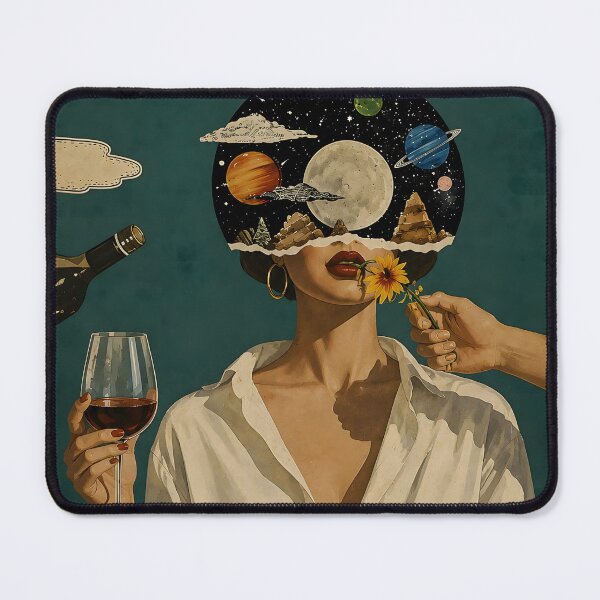 Item preview, Lose Your Mind Find Your Soul Surreal Cosmic Woman designed and sold by Latoya Scott.