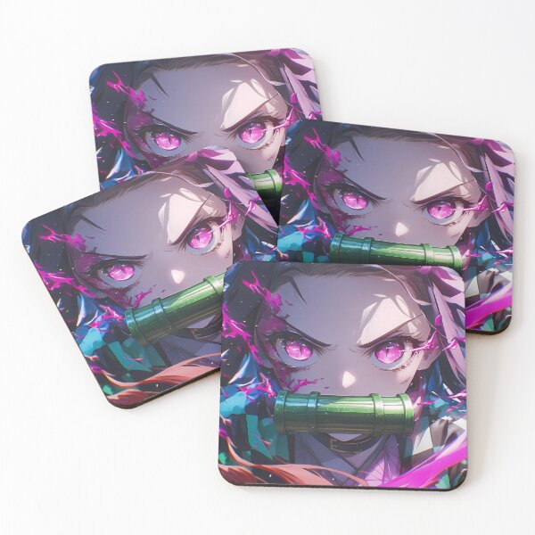 Item preview, Nezuko Kamado Demon Slayer Pink Aura Anime Girl designed and sold by SuperTeamCanada.