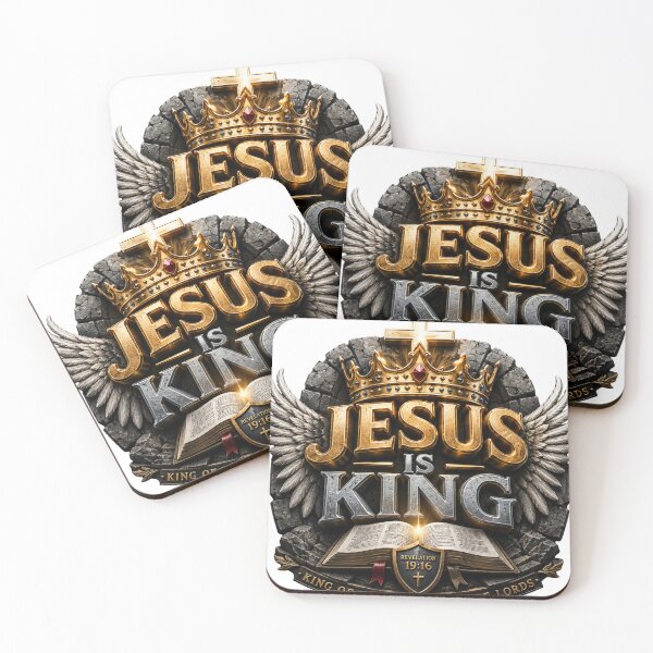 Item preview, Jesus Is King Christian Bible Verse Design designed and sold by Jesusloverbrand.