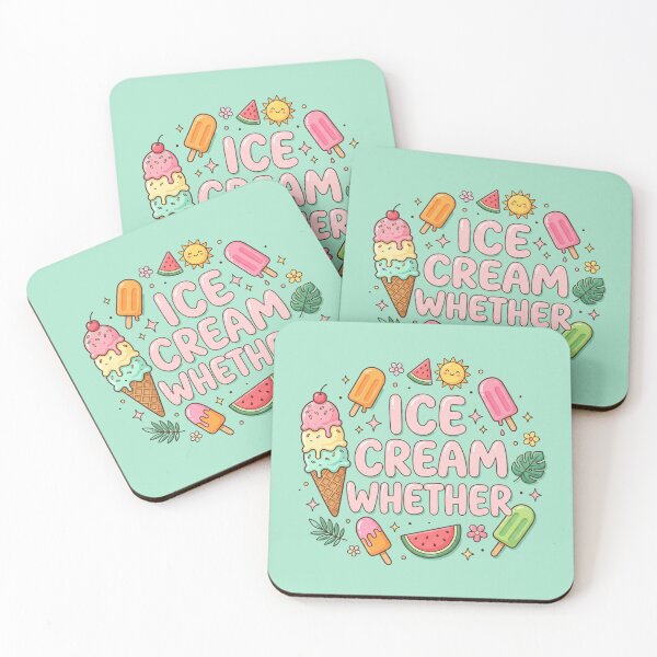 Item preview, Ice Cream Whether Funny Summer Pun Shirt for Women and Kids | Kawaii Popsicle Watermelon Tee | Sweet Food Gift for Ice Cream Lovers designed and sold by Covent Vaughn.