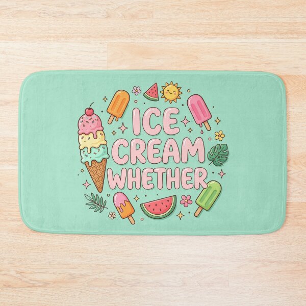 Item preview, Ice Cream Whether Funny Summer Pun Shirt for Women and Kids | Kawaii Popsicle Watermelon Tee | Sweet Food Gift for Ice Cream Lovers designed and sold by Covent Vaughn.