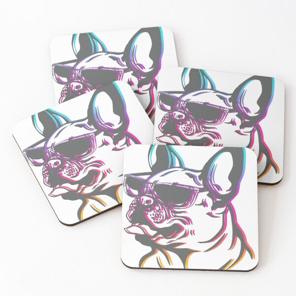 Item preview, Cool French Bulldog with Glasses designed and sold by EichStore.