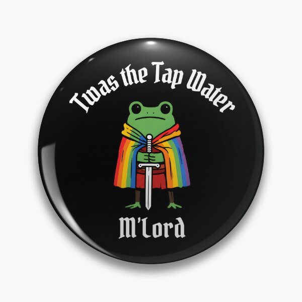 Item preview, Twas the Tap Water Funny Frog LGBTQ Pride designed and sold by ElizabethMorri2.