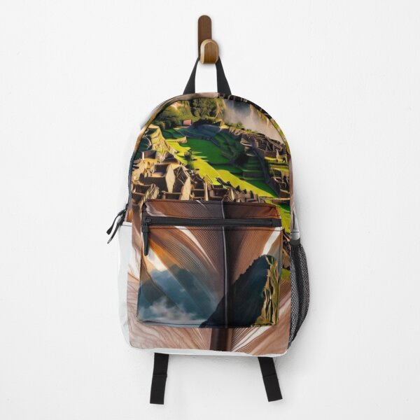 Item preview, Machu Picchu Feather Art | Peru Landmark Travel Illustration designed and sold by GalleryPeak.