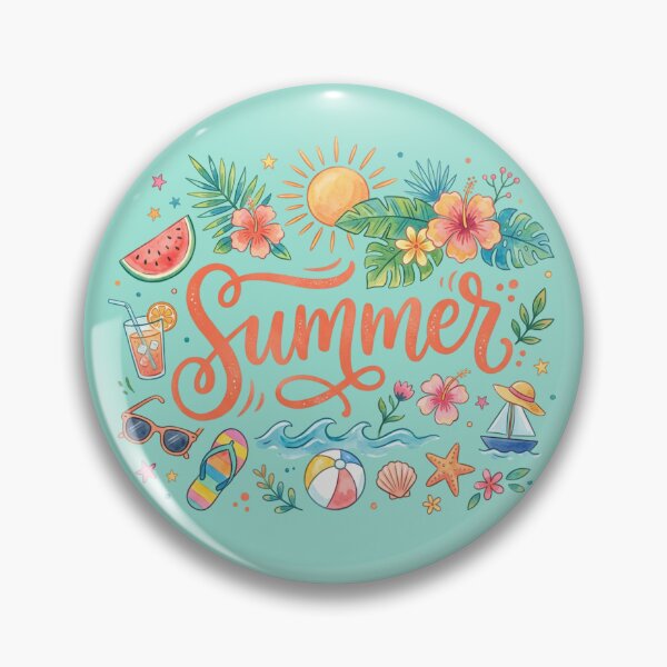 Item preview, Summer Watercolor Floral Gift for Beach Vacation Lovers | Tropical Hibiscus Sun Lettering Tee | Holiday Art Shirt for Women Who Love the Ocean designed and sold by Covent Vaughn.