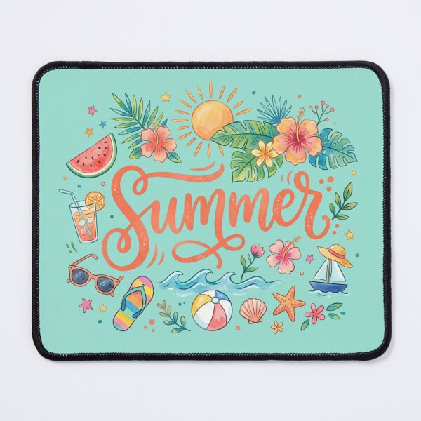 Item preview, Summer Watercolor Floral Gift for Beach Vacation Lovers | Tropical Hibiscus Sun Lettering Tee | Holiday Art Shirt for Women Who Love the Ocean designed and sold by Covent Vaughn.
