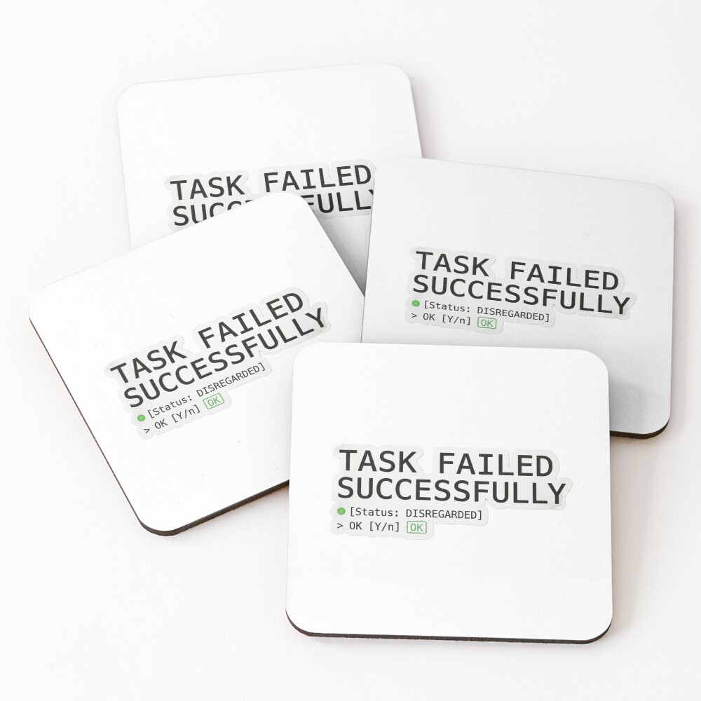 Item preview, Coasters (Set of 4) designed and sold by CtrlZHumor.