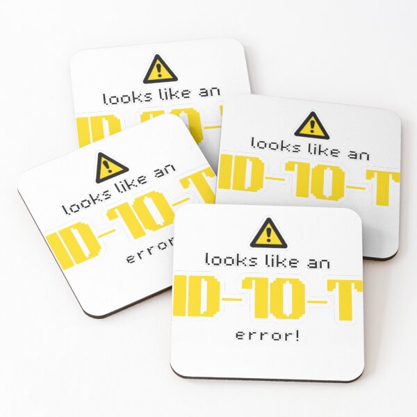 Item preview, Funny ID-10-T Tech Support Error designed and sold by PacketLossCo.