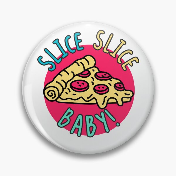 Item preview, Slice Slice Baby Funny Pizza Pun Retro Food Lover Design designed and sold by EichStore.