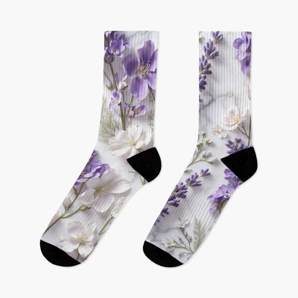 Item preview, Lavender Floral Botanical Sprigs Art designed and sold by IntelliMindDesigns.