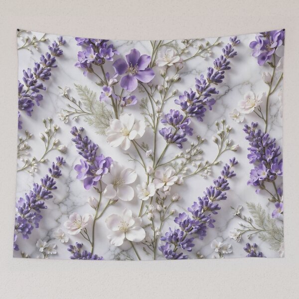 Item preview, Lavender Floral Botanical Sprigs Art designed and sold by IntelliMindDesigns.