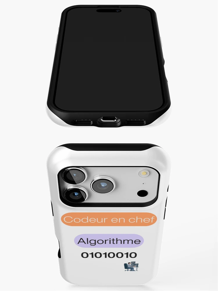 Thumbnail 3 of 4, iPhone Case, Lead Coder – Algorithm Humor designed and sold by Divini_.