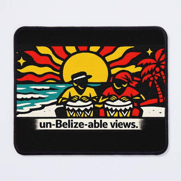 Item preview, Un-Belize-able Views designed and sold by KungPowUnicorn.