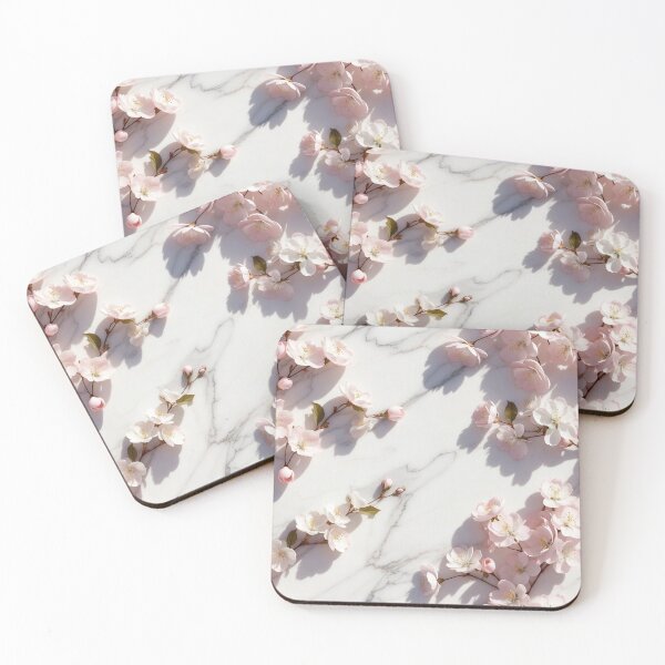 Item preview, Soft Pink Blossom Shadow Pattern designed and sold by IntelliMindDesigns.