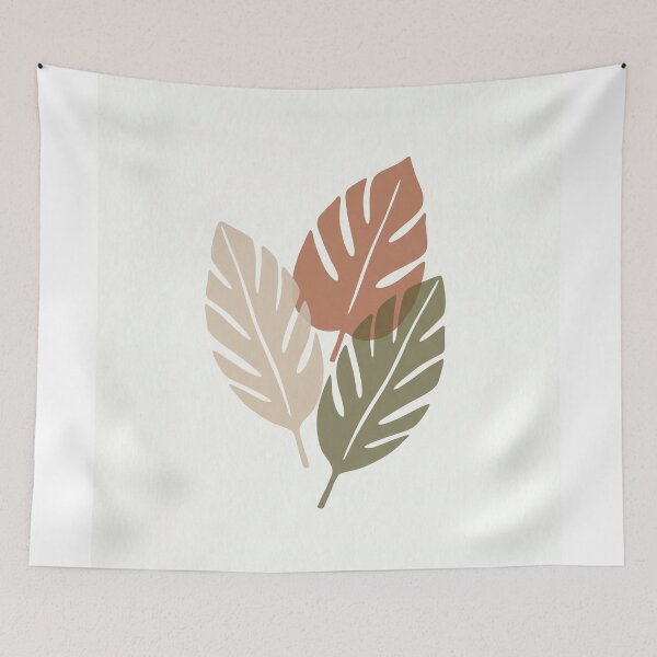 Item preview, Minimalist Monstera Palm Leaves Boho Illustration designed and sold by drhett09.